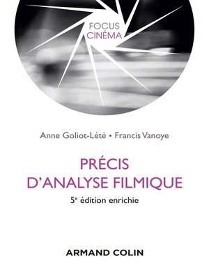 cover image of Précis d'analyse filmique--5e éd.